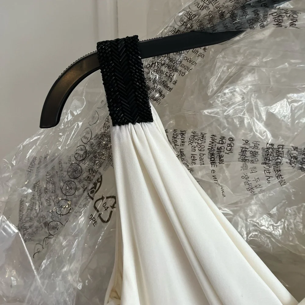 NWT - Ralph Lauren Black & White Evening Dress - Picture 3 of 9
